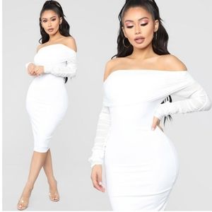 Two white beautiful evening or party wear dresses